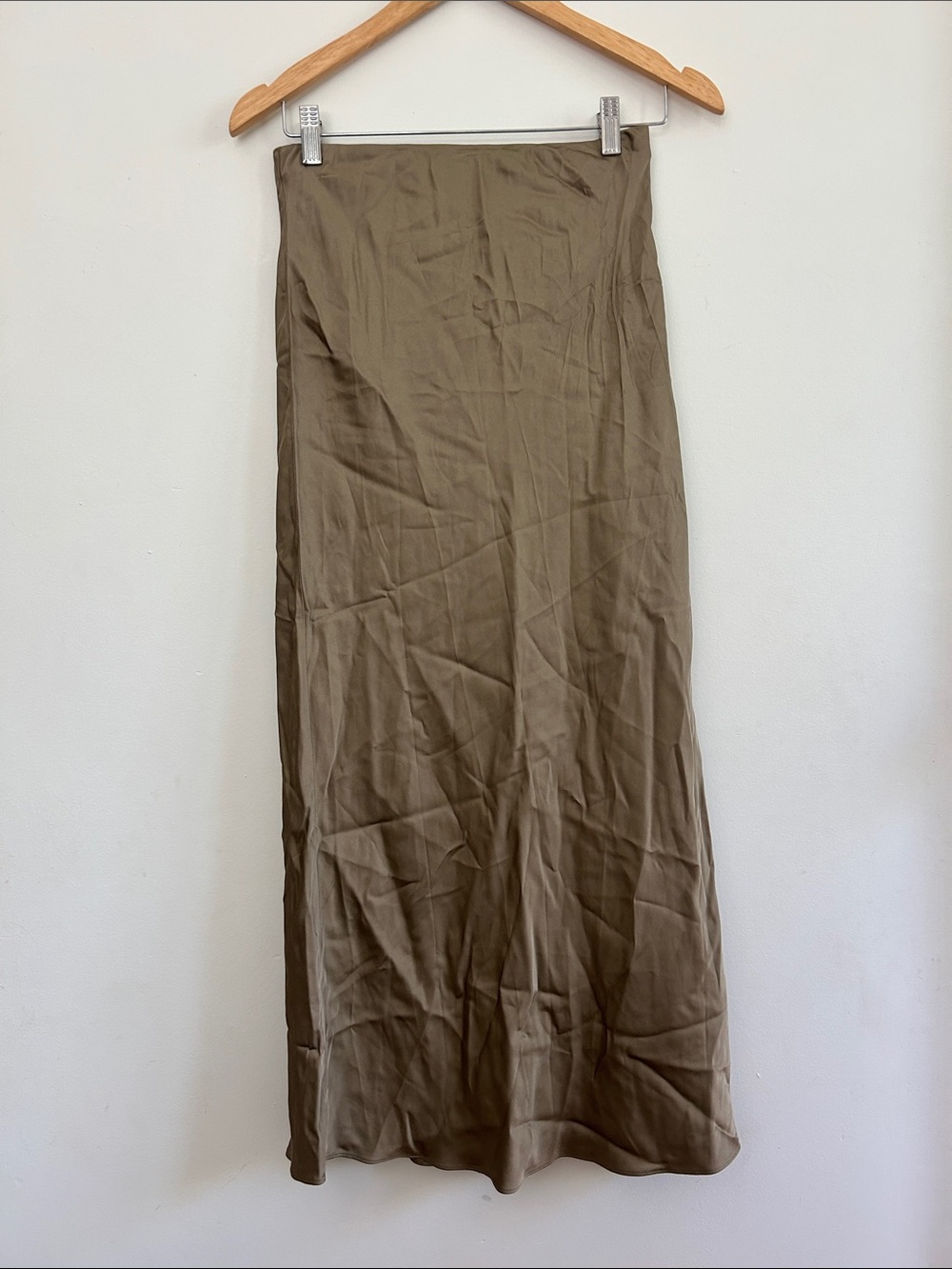 Jenni Kayne Olive Maxi Slip Skirt